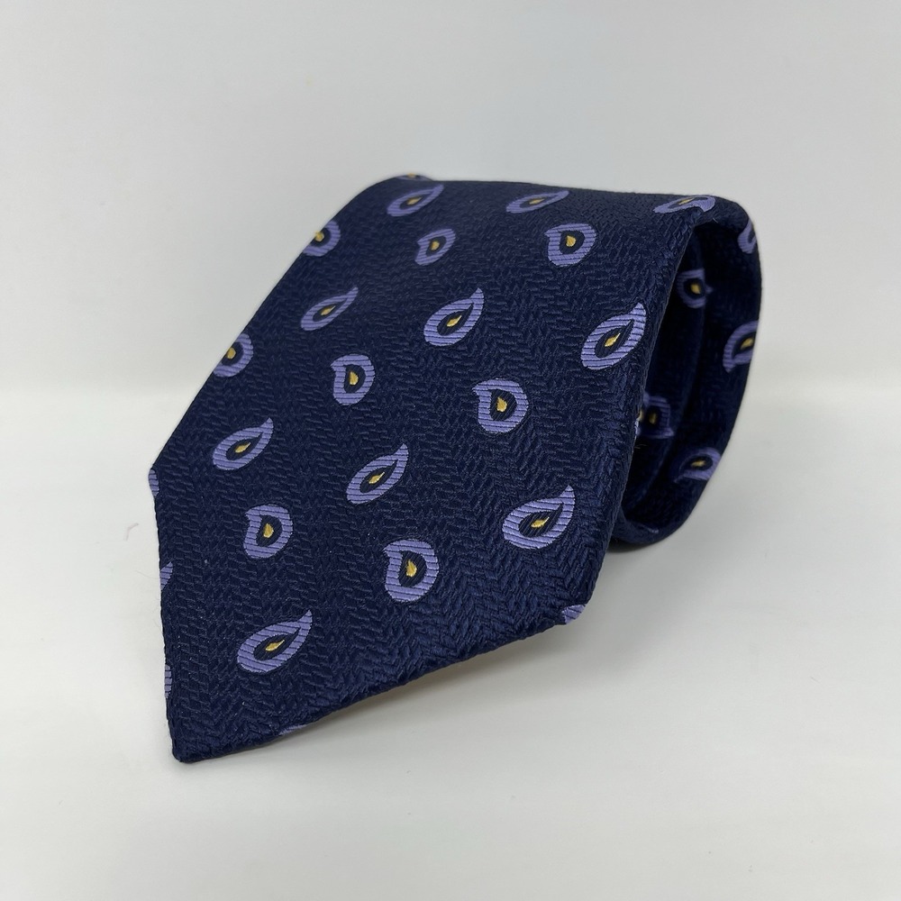 NEW WITH TAGS Robert Talbott Best of Class Silk Tie Navy Paisley NWT Nordstrom